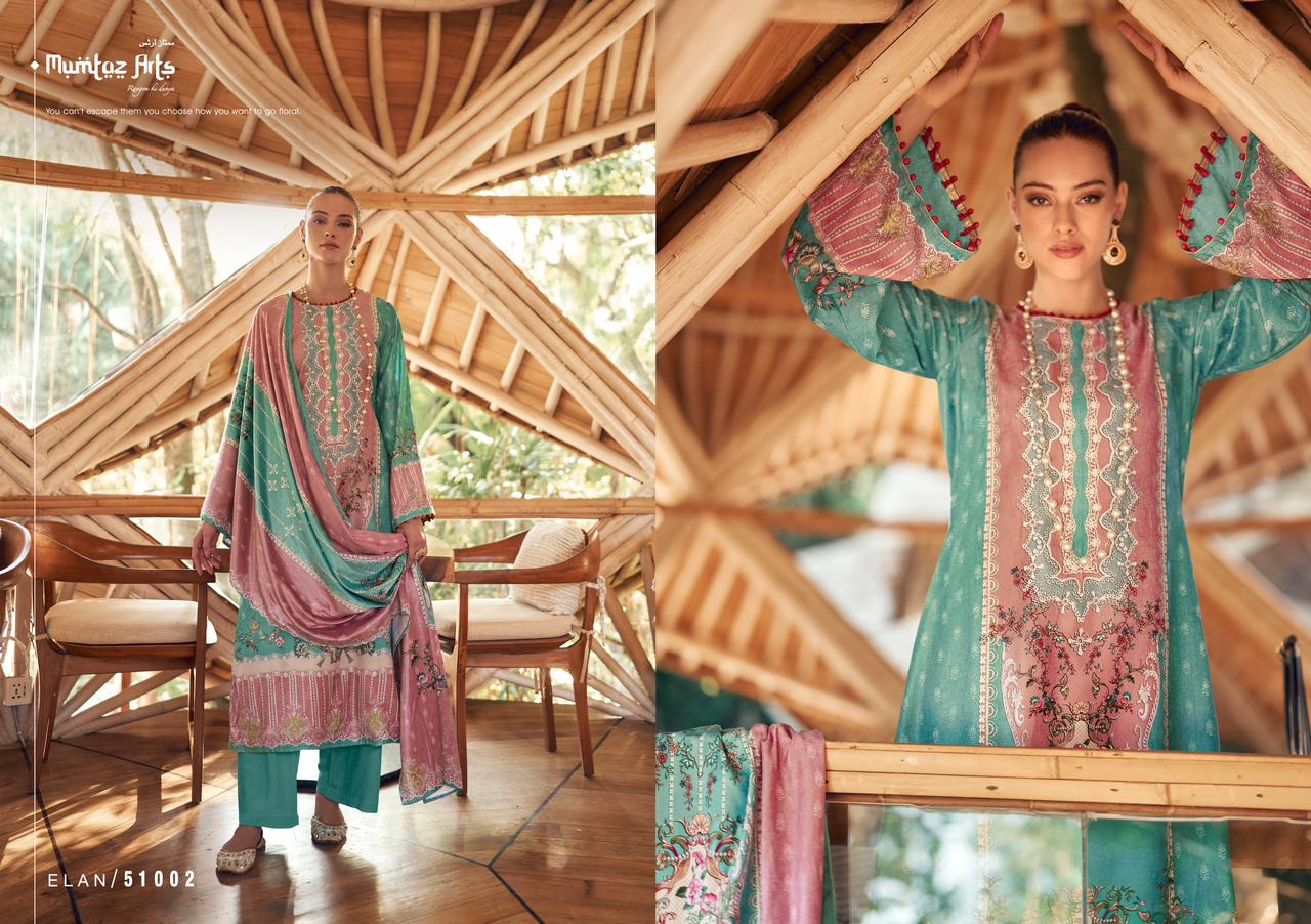 Mumtaz Elan Pashmina Velvet Winter Wear Dress Material